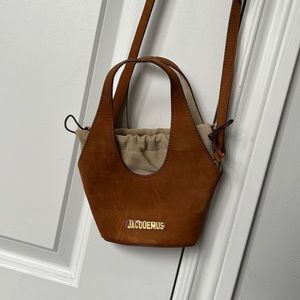 Jacquemus Brown Suede Pouch Le Carino - Used